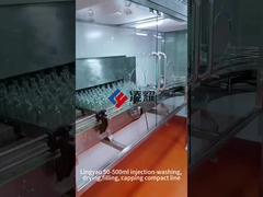 Máquina de llenado de vial líquido de 5 a 500 ml, máquinas de lavado, secado, llenado y sellado