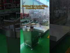 Máquina para rellenar, cubrir y etiquetar los viales líquidos de 50 a 500 ml según la norma GMP