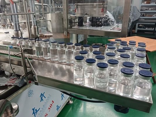 Comprar Máquina de llenado de productos farmacéuticos para viales de 30-500 ml automática eficiente personalizable con bombas de pistón fabricación en línea