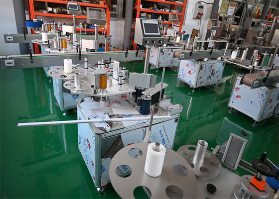 Máquina de etiquetado de botellas de píldoras, máquina de etiquetado de viales con impresión de código de fecha, pantalla táctil, PLC