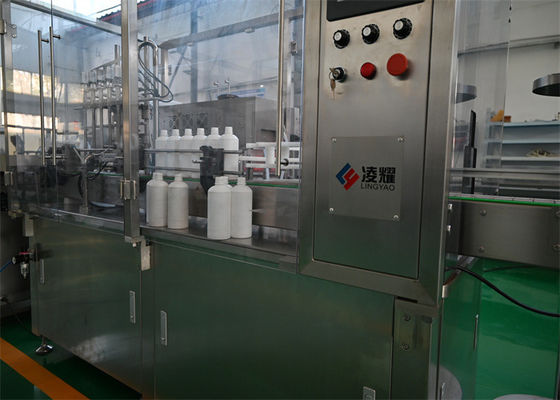 Máquina de llenado y tapón de jarabe de alta velocidad para botellas de 50-500 ml, certificada por GMP y adaptable a múltiples viscosidades