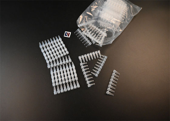 Un buen precio. Laboratorio Tubos de 0,2 ml Tubos de banda de PCR con tapas en línea
