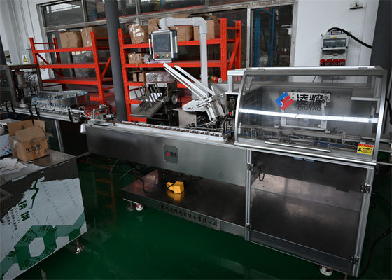 Máquina de cartonado farmacéutico de alta velocidad 80BPM para envases de ampollas Carga automática, cumplimiento de GMP y alineación de precisión