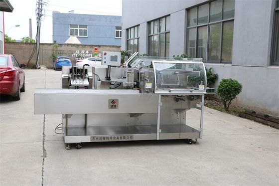 Cartoner de alta velocidad listo para vacunas 80BPM para envases farmacéuticos estériles Automatización conforme a las normas GMP