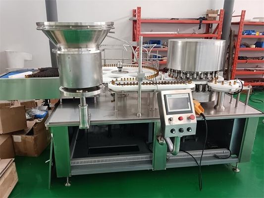 Máquina de Llenado de Viales Híbrida (2-50ml) Doble Carril y Validada por la FDA