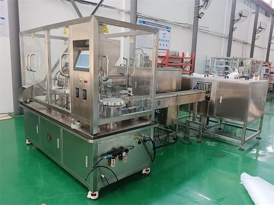 Un buen precio. Máquina avanzada de relleno de gel con tapa y etiquetado con 5 kW y precisión de llenado de ± 0,5-2% en línea