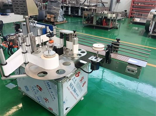 Máquina eléctrica de etiquetado de productos farmacéuticos para botellas redondas 300-500 botellas/min con sistema de control PLC