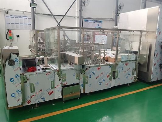 Máquina de llenado de ampollas de precisión para soluciones de anestesia Línea de producción farmacéutica de alta velocidad con lavadora rotativa ultrasónica