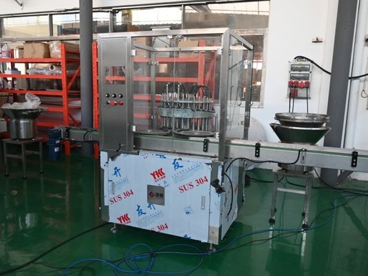Máquina automática para tapar y tapar viales (12 cabezales)Integridad del sello servoaccionado de alta velocidad para soluciones avanzadas de atención médica