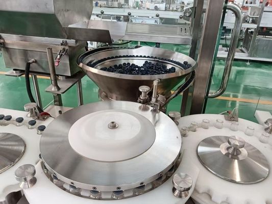 Línea de llenado de vial líquido adecuado para 30-500 ml farmacéutico con seguridad automática
