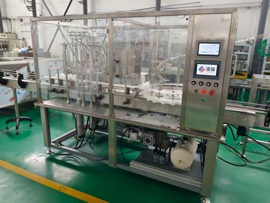 Relleno automático de plaguicidas, máquina de llenado de botellas para plaguicidas adecuado para botellas de PET de 500-1500 ml, precisión ± 0,5%, conforme con las normas GMP y FDA