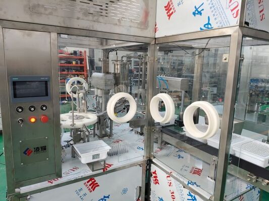 Máquina de Llenado de Viales Farmacéuticos de Alta Velocidad 120 BPM con Cumplimiento CE, cGMP y Sistema LAF Clase A 100 para Llenado y Sellado Estéril de Tubos de Vidrio